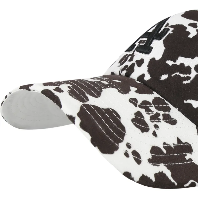 weisse-verstellbare-curved-cap-clean-up-bessie-der-los-angeles-dodgers-mlb-von-47-brand