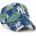 cappellino-curvo-blu-marino-regolabile-clean-up-beach-side-dei-new-york-yankees-mlb-di-47-brand