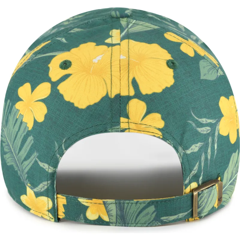 grune-verstellbare-curved-cap-clean-up-beach-side-der-oakland-athletics-mlb-von-47-brand
