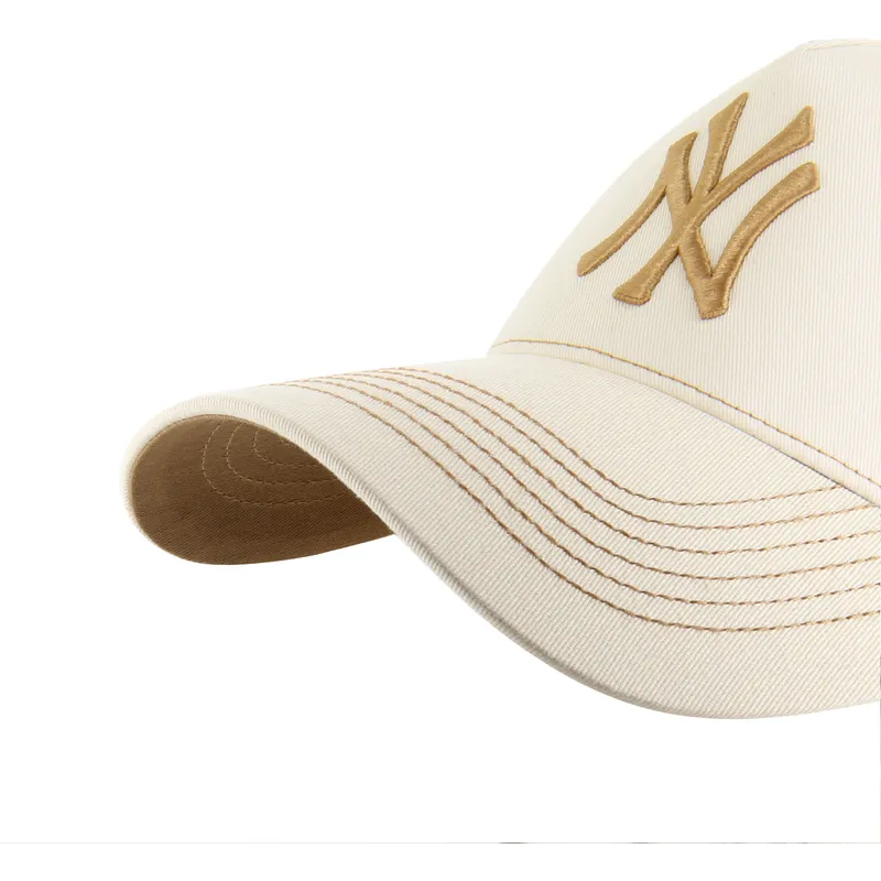 cappellino-curvo-beige-regolabile-mvp-dt-contrast-stitch-di-new-york-yankees-mlb-di-47-brand