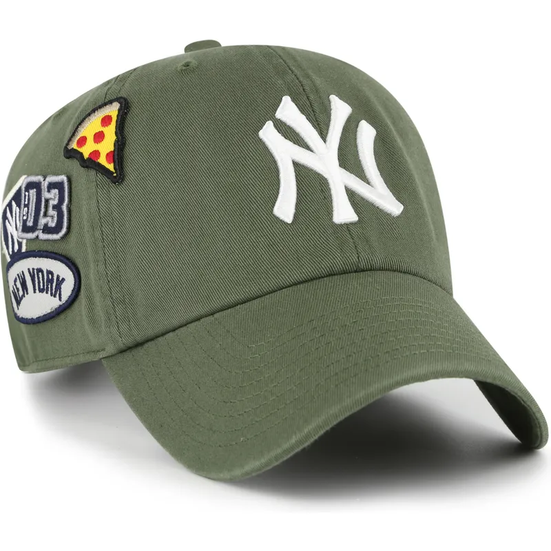 zielona-regulowana-czapka-z-daszkiem-clean-up-badges-new-york-yankees-mlb-od-47-brand