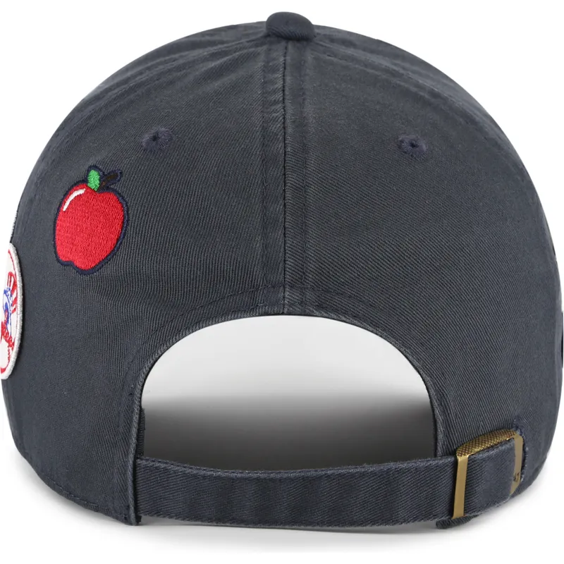 marineblaue-verstellbare-curved-cap-clean-up-badges-vintage-der-new-york-yankees-mlb-von-47-brand