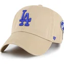 czapka-z-zakrzywionym-daszkiem-khaki-regulowana-clean-up-badges-los-angeles-dodgers-mlb-od-47-brand