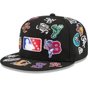 gorra-plana-negra-ajustada-59fifty-all-over-de-milb-de-new-era