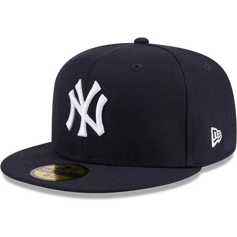 casquette-plate-bleue-marine-ajustee-59fifty-hidden-hit-new-york-yankees-mlb-new-era
