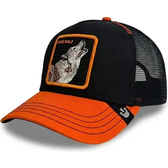 Trucker-Cap schwarz und orange Wolf Solo Wolf Fab Farm von Goorin Bros.