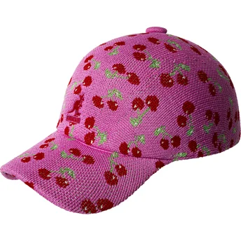 Regulowana różowa czapka z daszkiem Cherry Spacecap od Kangol