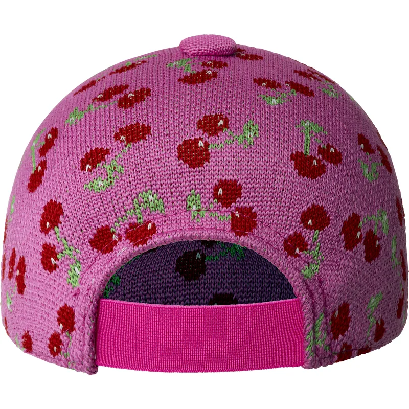rosa-verstellbare-gebogene-kappe-cherry-spacecap-von-kangol