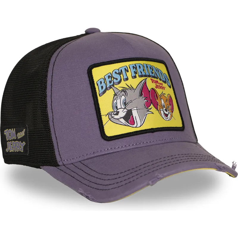 capslab-tom-and-jerry-taj8-besb-looney-tunes-purple-trucker-hat
