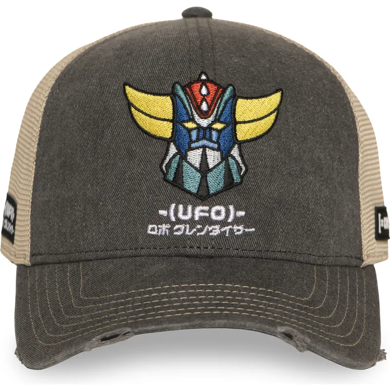 casquette-trucker-grise-et-beige-robot-grendizer-gol7-golb-capslab