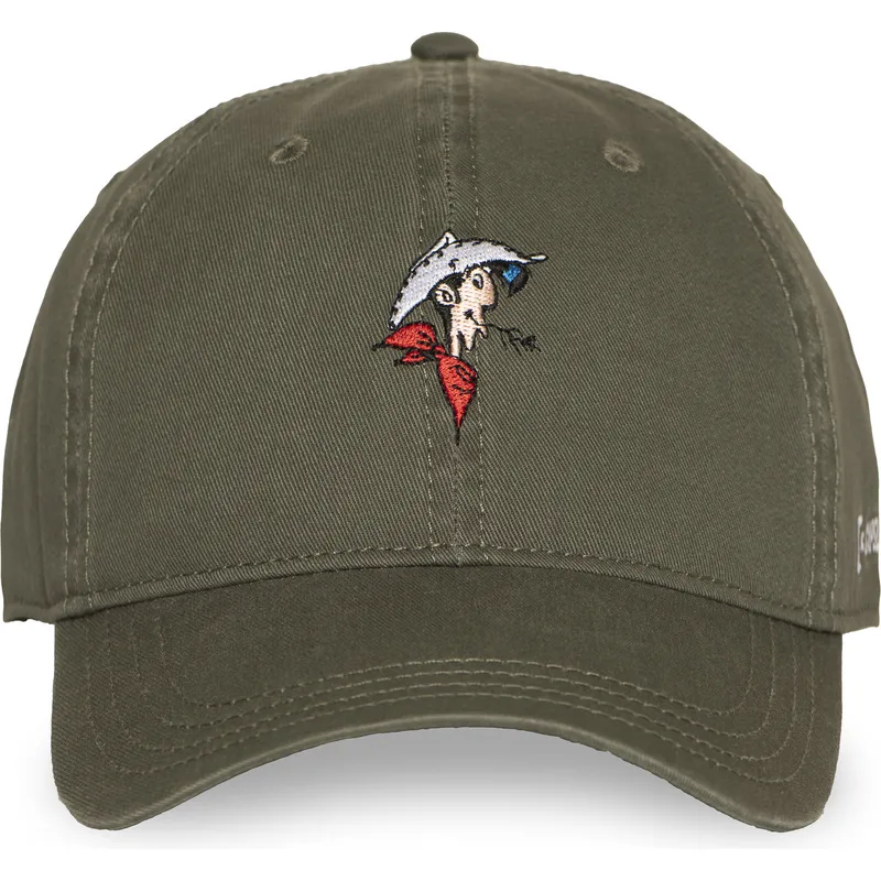 casquette-courbee-verte-ajustable-lucky-luke-lck3-heab-capslab