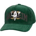 grune-gebogene-snapback-cap-arch-stamp-pro-von-anaheim-ducks-nhl-von-mitchell-ness