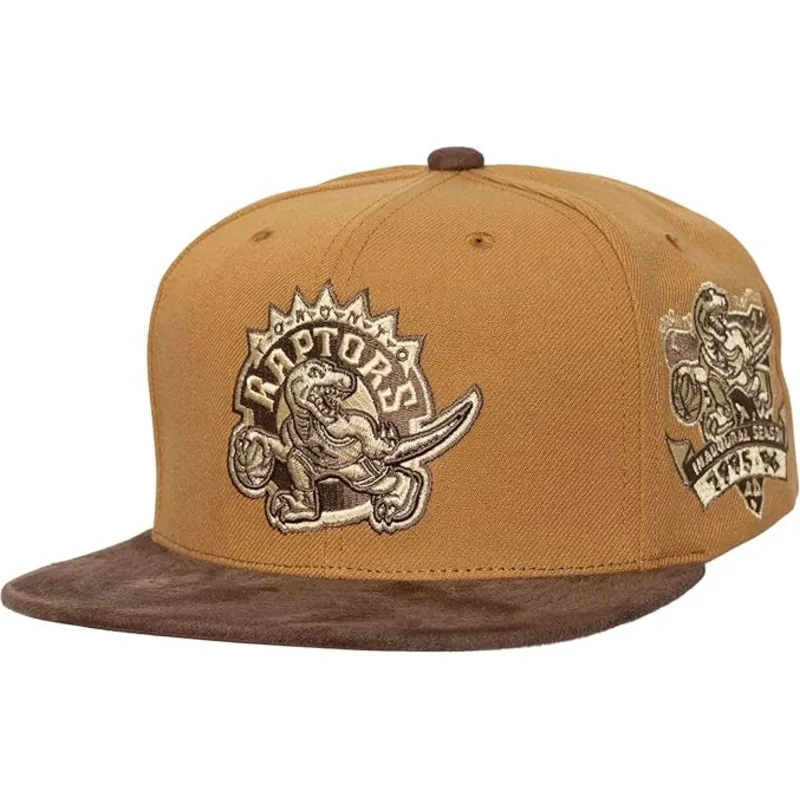 brazowa-plaska-czapka-regulowana-coffee-strapback-toronto-raptors-nba-od-mitchell-ness