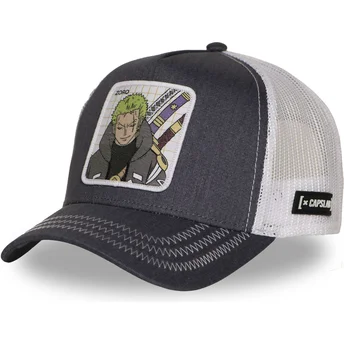 Gorra trucker gris y blanca Roronoa Zoro OP7 ZORB One Piece de Capslab
