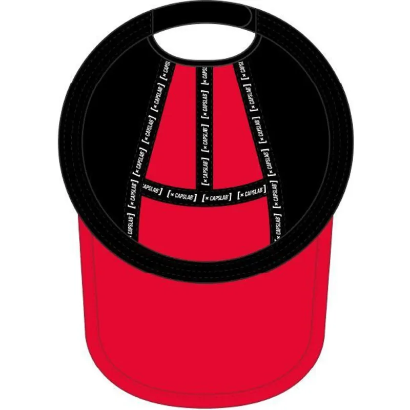 rote-gebogene-snapback-kappe-smu2-dunb-die-schlumpfe-von-capslab