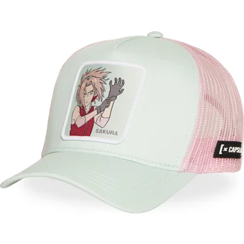 Grön och rosa trucker-keps Sakura Haruno NS6 SAKB Naruto från Capslab