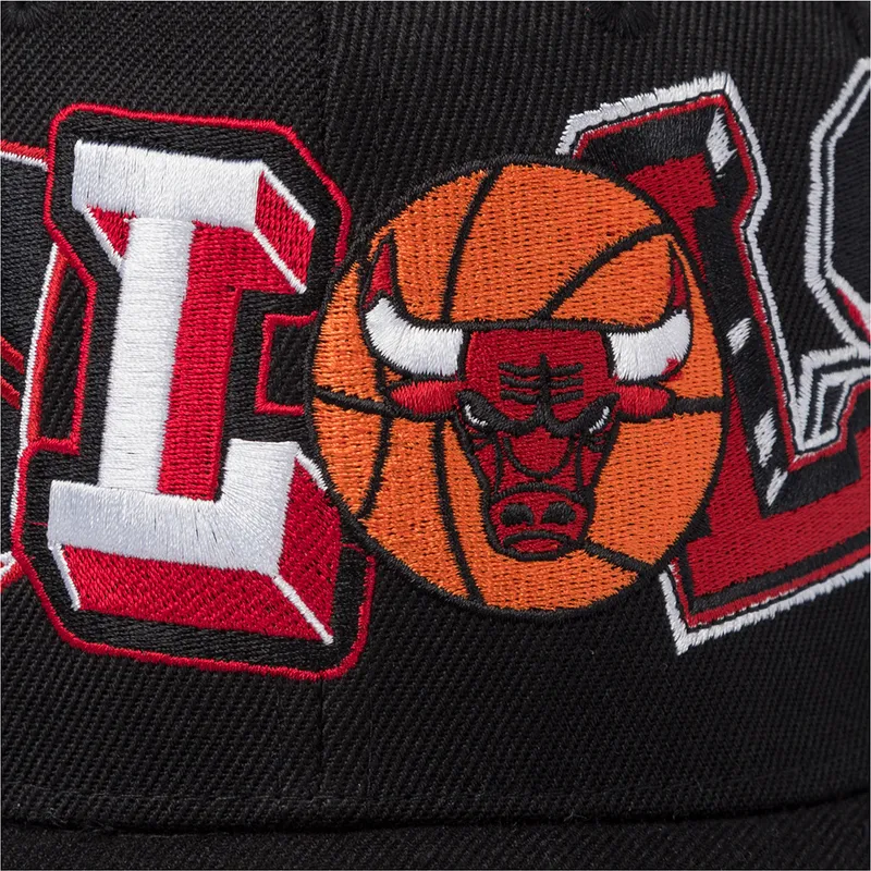cappellino-curvo-nero-snapback-hyper-type-pro-di-chicago-bulls-nba-di-mitchell-ness