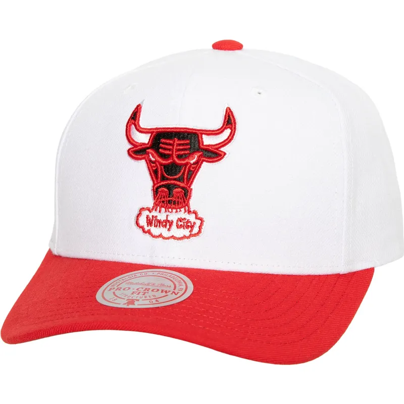 casquette-courbee-blanche-et-rouge-snapback-team-2-tone-20-pro-chicago-bulls-nba-mitchell-ness