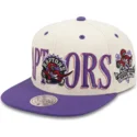 cappello-piatto-viola-e-beige-snapback-across-the-board-dei-toronto-raptors-nba-di-mitchell-ness