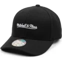 schwarze-gebogene-snapback-kappe-branded-von-mitchell-ness