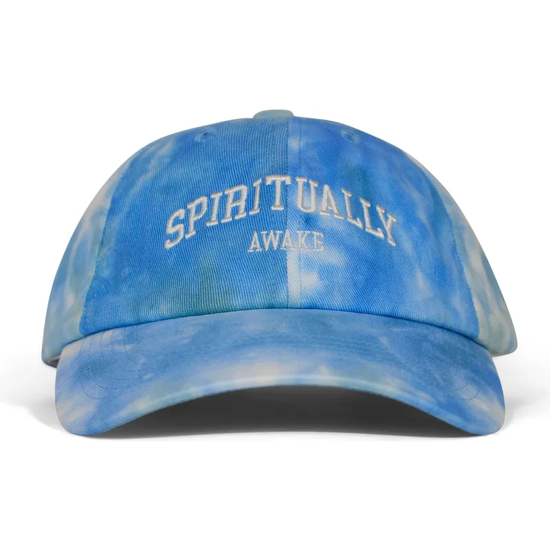 casquette-courbee-bleue-ajustable-spiritually-awake-batik-pica-pica