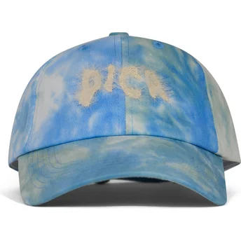 Pica Pica Curved Brim Pica Hairy Batik Blue Adjustable Cap