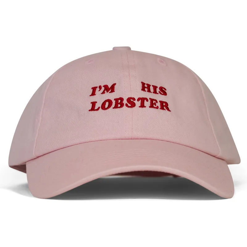casquette-courbee-rose-ajustable-i-m-his-lobster-pica-pica