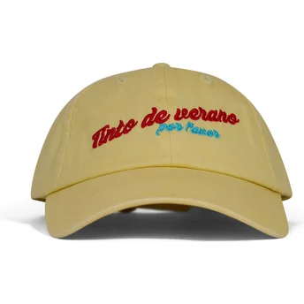 Pica Pica Curved Brim Tinto de Verano Yellow Adjustable Cap