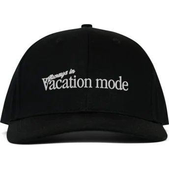 Schwarze gebogene Snapback-Kappe Vacation Mode von Pica Pica
