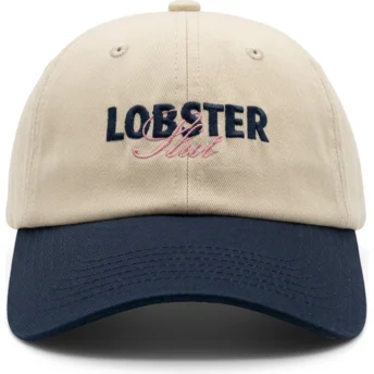 Gorra curva beige y azul marino ajustable Lobster Slut de Pica Pica