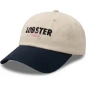 gorra-curva-beige-y-azul-marino-ajustable-lobster-slut-de-pica-pica