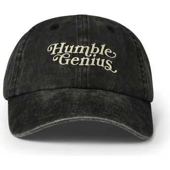 Schwarze verstellbare Curved Cap Humble Genius Washed von Pica Pica