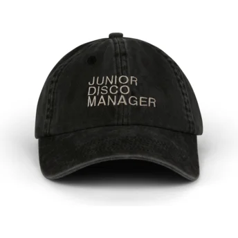 Casquette courbée noire ajustable Junior Disco Manager Washed Pica Pica