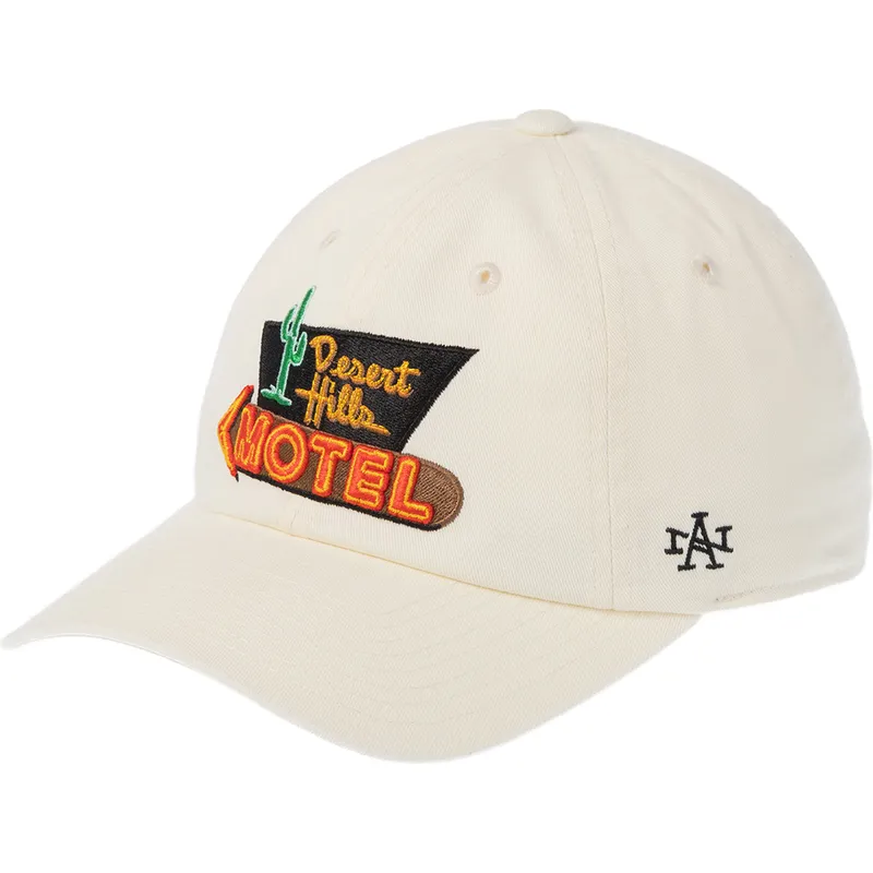 casquette-courbee-beige-ajustable-desert-hill-motel-ballpark-american-needle
