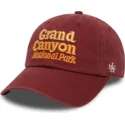 rote-verstellbare-curved-cap-ballpark-grand-canyon-national-park-von-american-needle