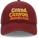 casquette-courbee-rouge-ajustable-ballpark-grand-canyon-national-park-american-needle