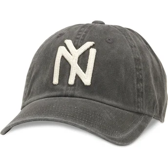 Schwarze verstellbare Curved Cap Archive der New York Black Yankees MLB von American Needle