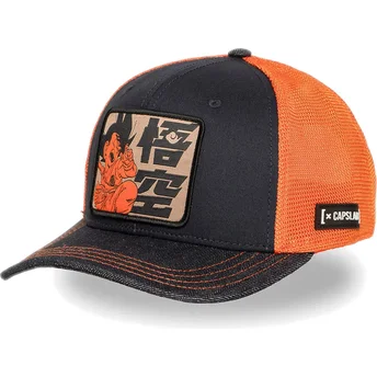 Trucker-Cap blau und orange Son Goku Kind DB6 KID Dragon Ball von Capslab