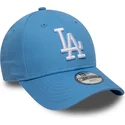 new-era-curved-brim-youth-9forty-essential-los-angeles-dodgers-mlb-light-blue-adjustable-cap