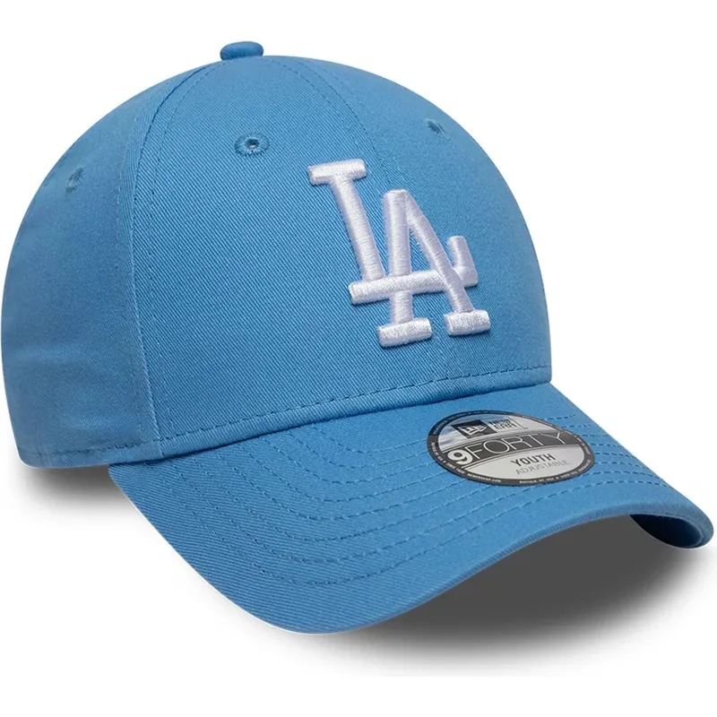ljusbla-bojd-justerbar-keps-for-barn-9forty-essential-fran-los-angeles-dodgers-mlb-av-new-era