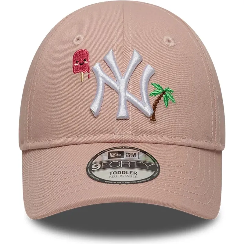 justerbar-rosa-bojd-keps-for-barn-9forty-summer-icon-new-york-yankees-mlb-fran-new-era