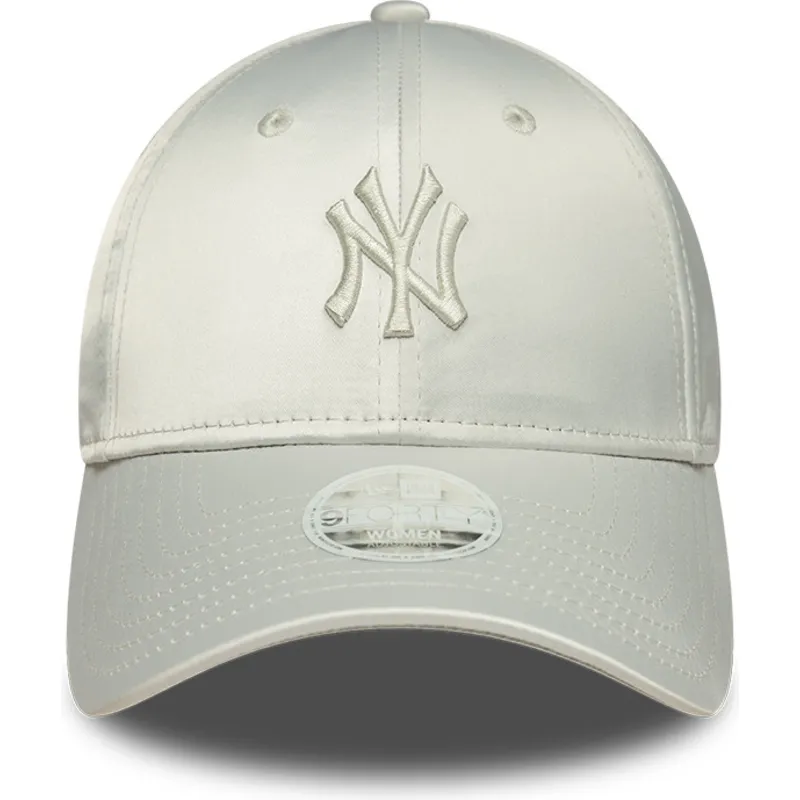 casquette-courbee-verte-ajustable-pour-femme-9forty-bow-back-satin-new-york-yankees-mlb-new-era