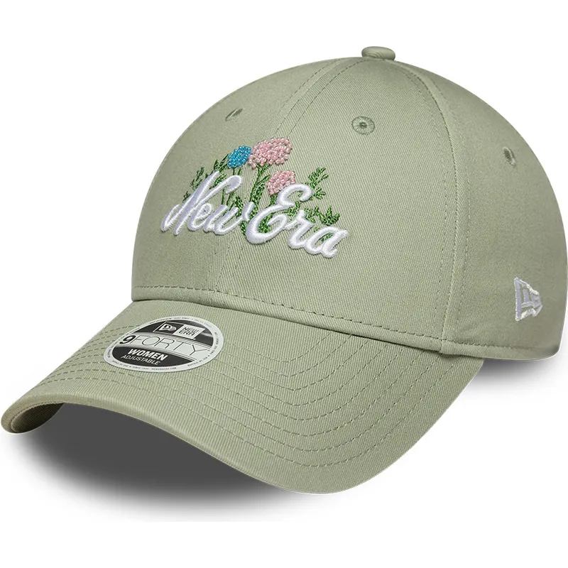 casquette-courbee-verte-ajustable-pour-femme-9forty-beaded-new-era