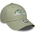 casquette-courbee-verte-ajustable-pour-femme-9forty-beaded-new-era