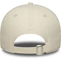 casquette-courbee-beige-ajustable-avec-logo-beige-pour-femme-9twenty-midi-linen-new-york-yankees-mlb-new-era