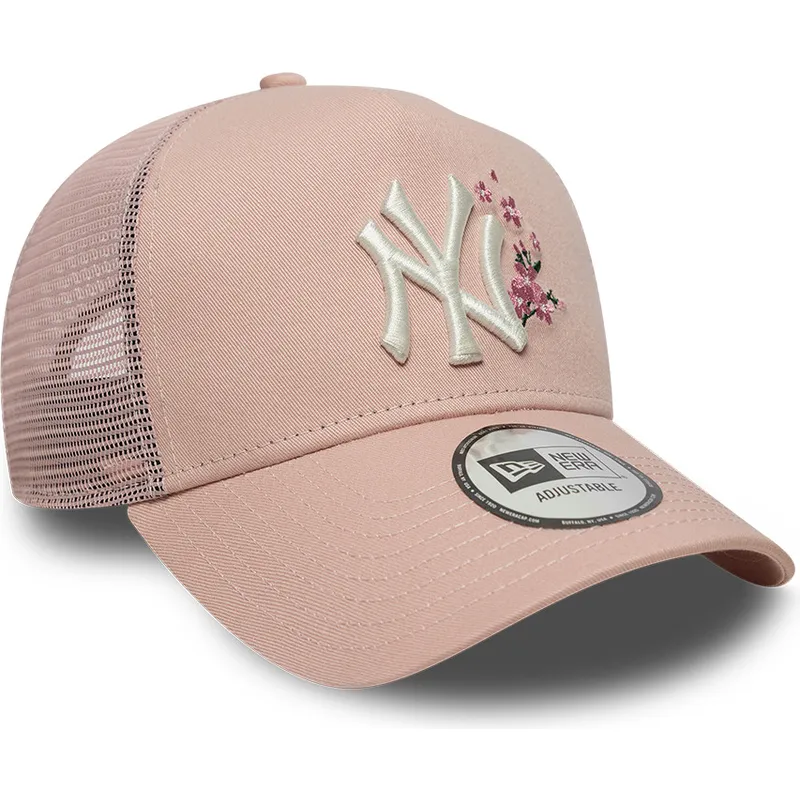 damen-trucker-cap-rosa-9forty-a-frame-floral-new-york-yankees-mlb-von-new-era
