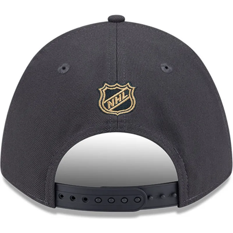 graue-gebogene-snapback-kappe-9forty-m-crown-der-vegas-golden-knights-nhl-von-new-era