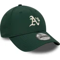 grune-verstellbare-curved-cap-9forty-recycled-midi-der-oakland-athletics-mlb-von-new-era