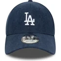 marineblaue-verstellbare-curved-cap-9forty-soft-cord-der-los-angeles-dodgers-mlb-von-new-era