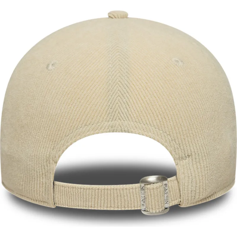 gorra-curva-beige-ajustable-9forty-soft-cord-de-new-york-mets-mlb-de-new-era